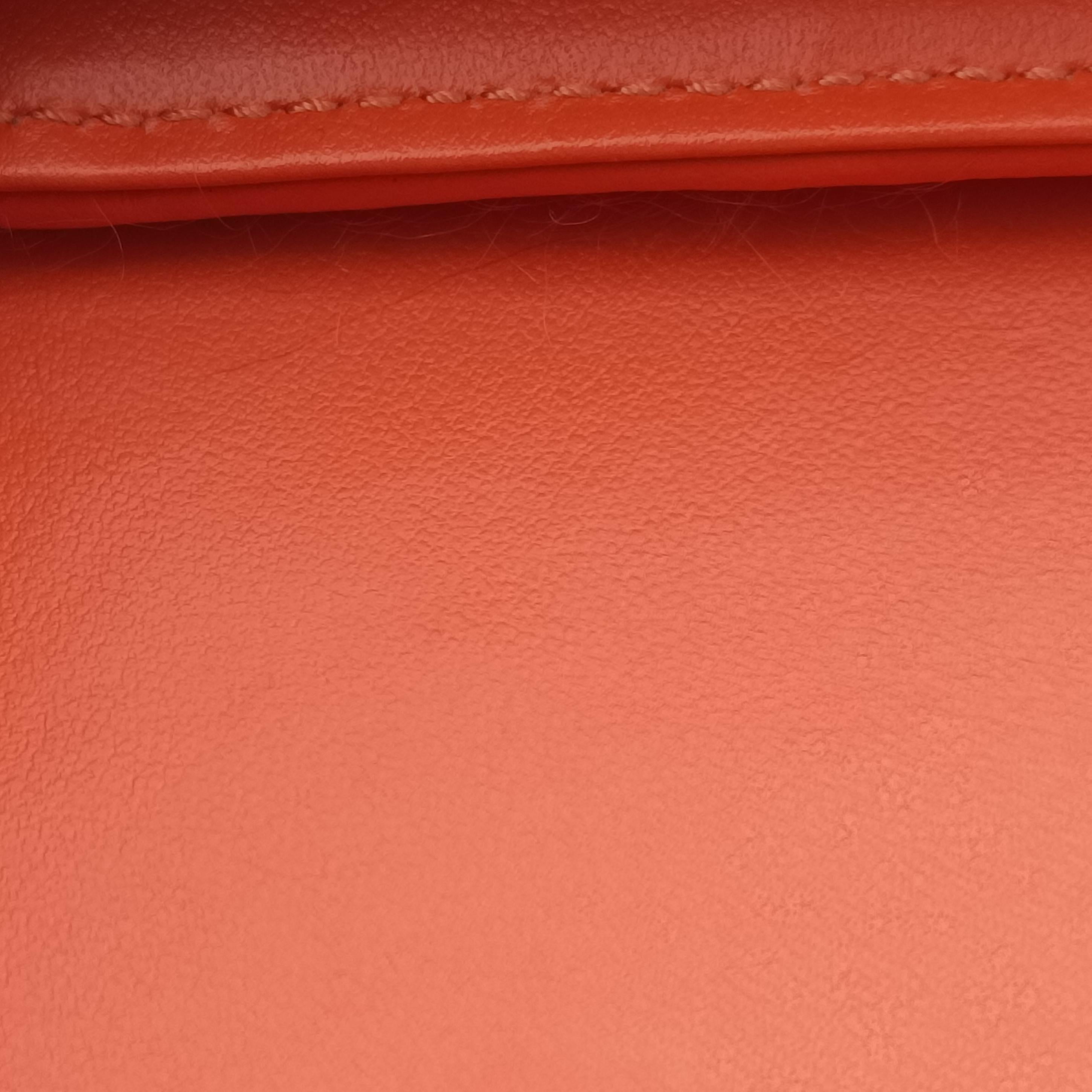 Pre-owned Gucci GG Marmont Orange Fur 476433 shoulderbag | stylenewstar