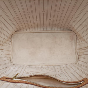 Pre-owned Louis Vuitton NEVERFULL MM Azur Damier　Canvas N51107 handbag | stylenewstar