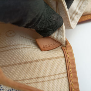 Pre-owned Louis Vuitton NEVERFULL MM Azur Damier　Canvas N51107 handbag | stylenewstar