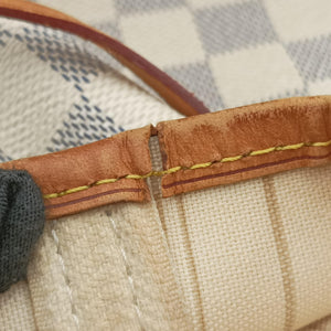 Pre-owned Louis Vuitton NEVERFULL MM Azur Damier　Canvas N51107 handbag | stylenewstar