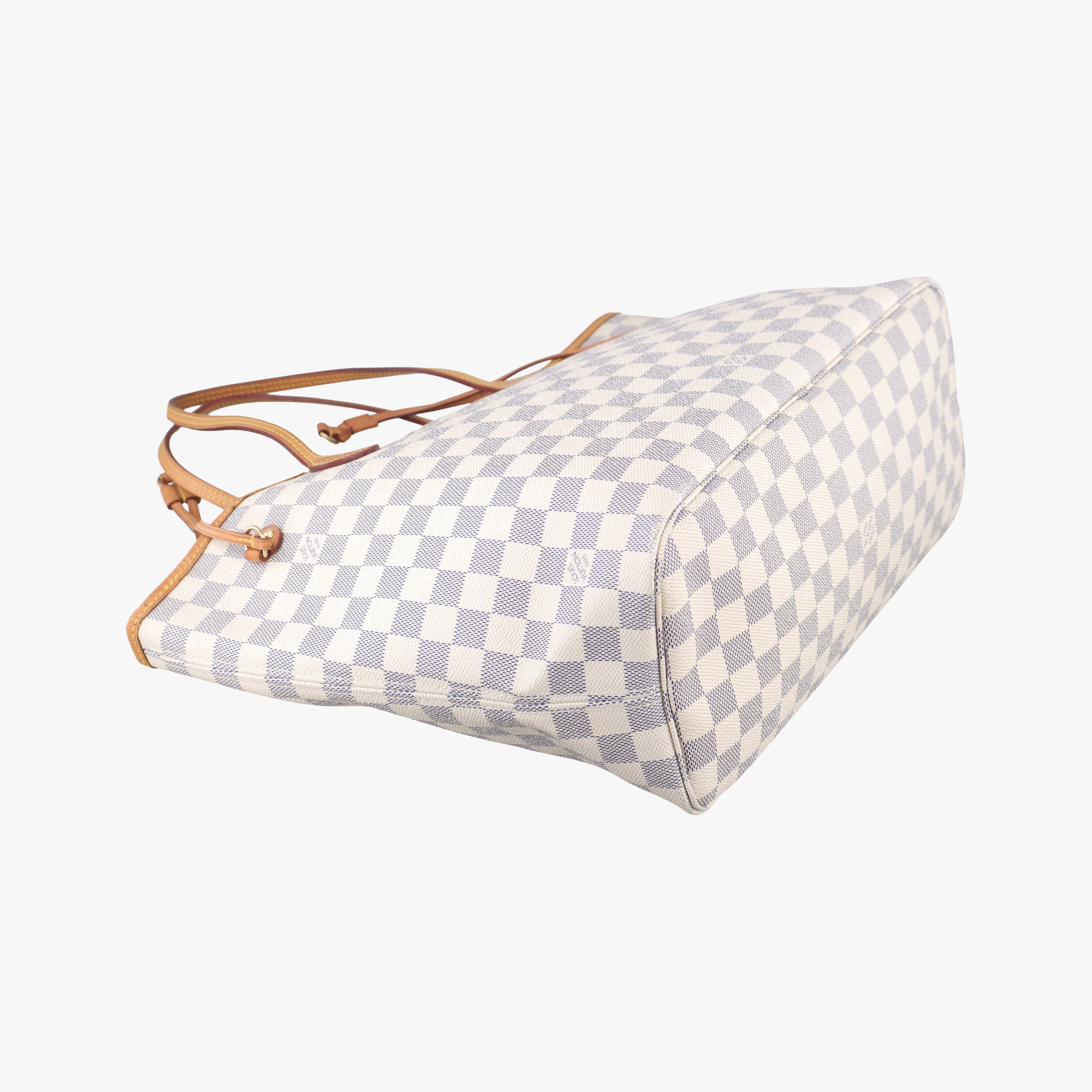 Pre-owned Louis Vuitton NEVERFULL MM Azur Damier　Canvas N51107 handbag | stylenewstar