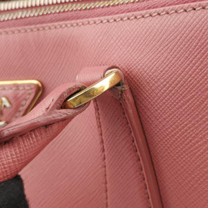 Pre-owned Prada Galleria Pink SAFFIANO Leather BN1801 handbag | stylenewstar