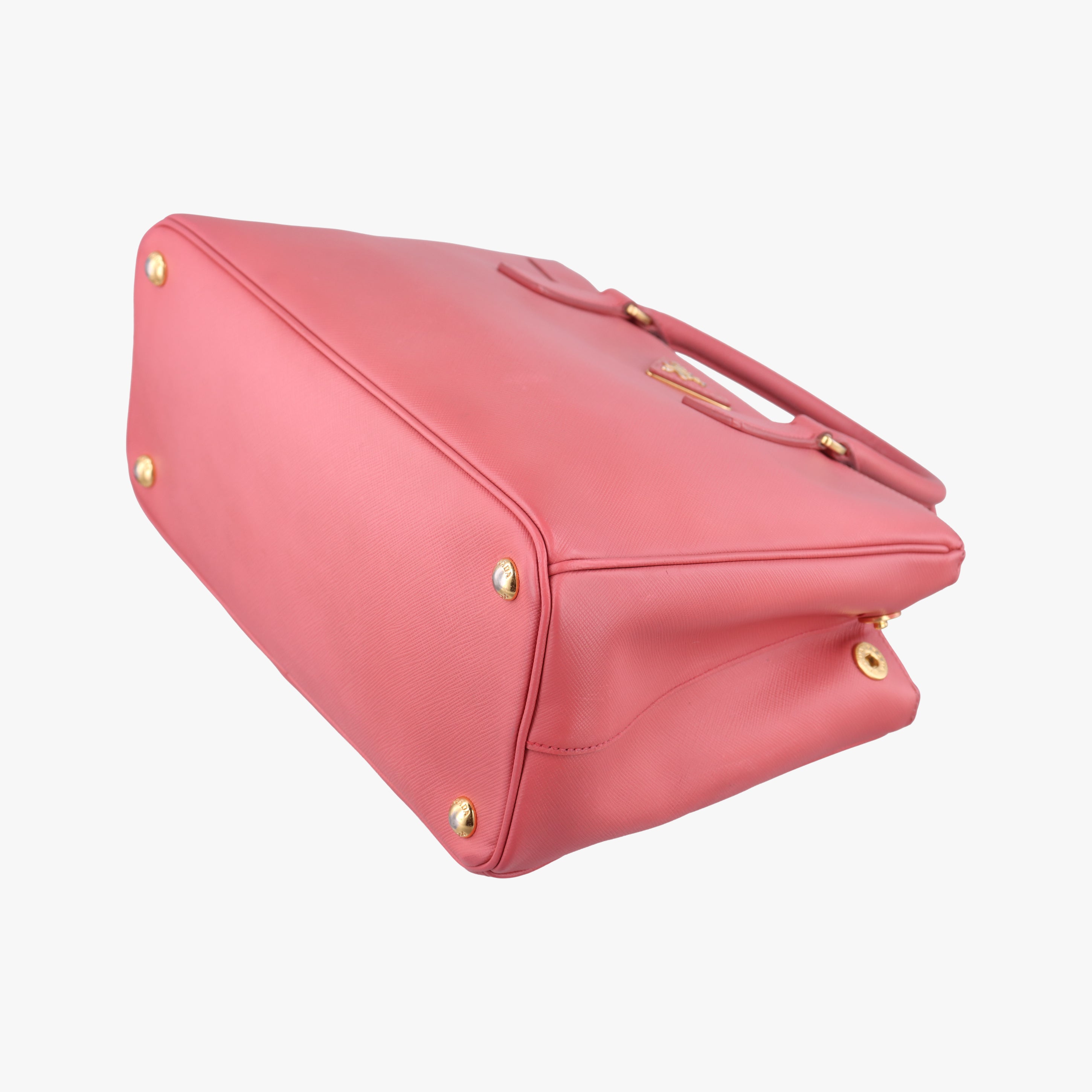 Pre-owned Prada Galleria Pink SAFFIANO Leather BN1801 handbag | stylenewstar