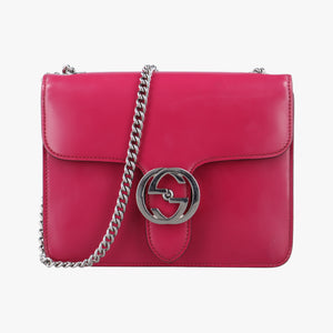 Vintage Gucci Interlocking G Red Patent Leather 387609 shoulderbag | stylenewstar