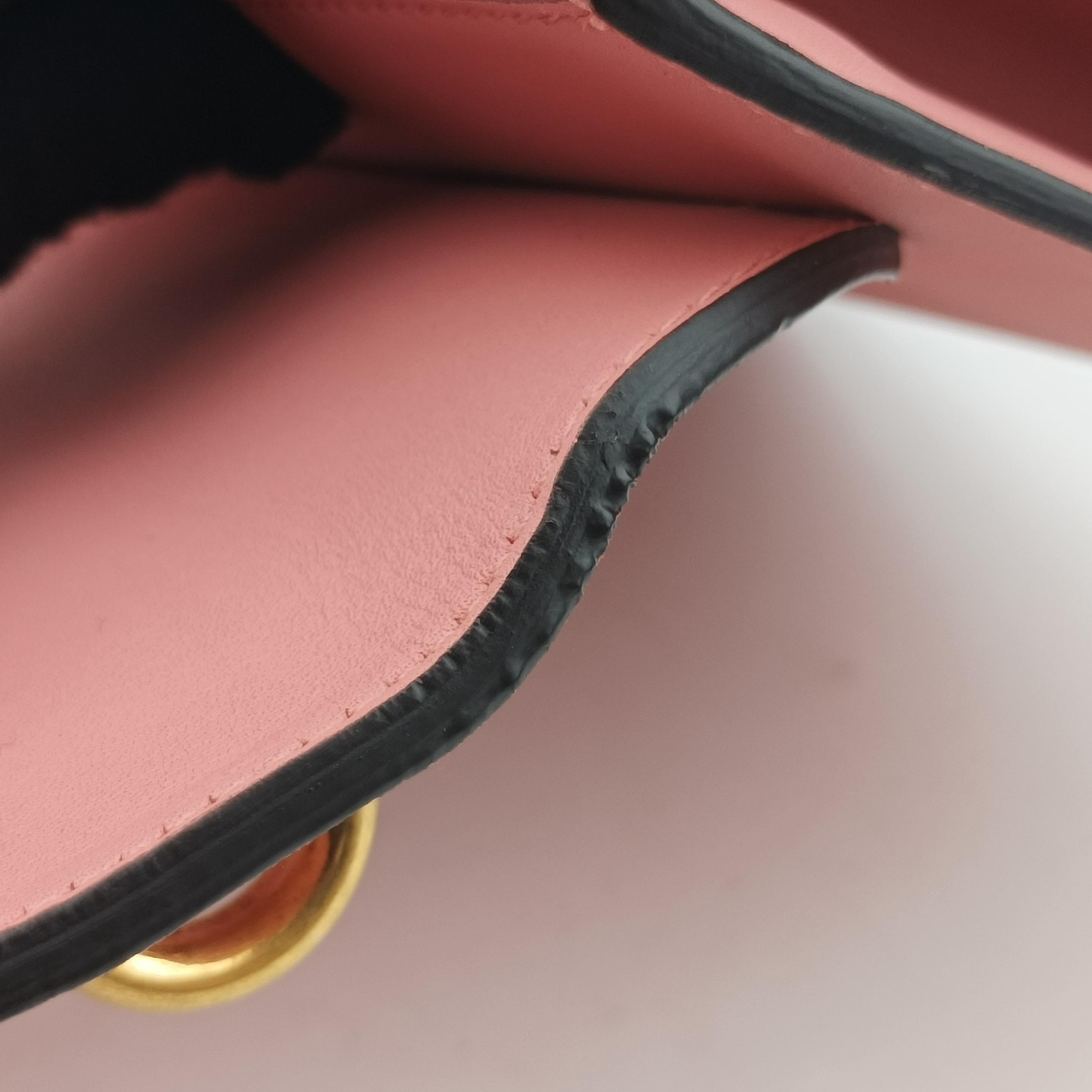 Pre-owned Gucci Pearly Peony Pink Leather 432682 shoulderbag | stylenewstar