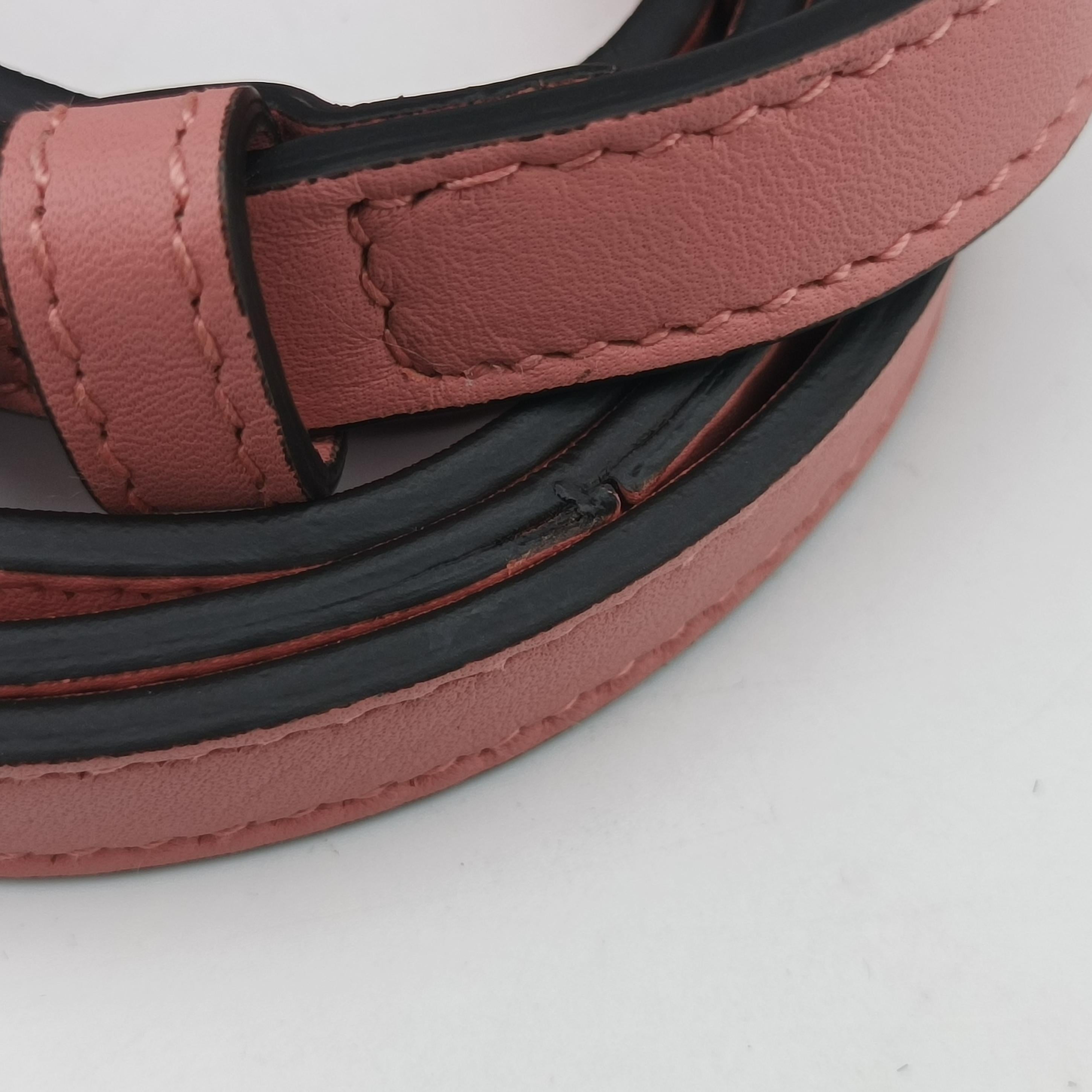 Pre-owned Gucci Pearly Peony Pink Leather 432682 shoulderbag | stylenewstar