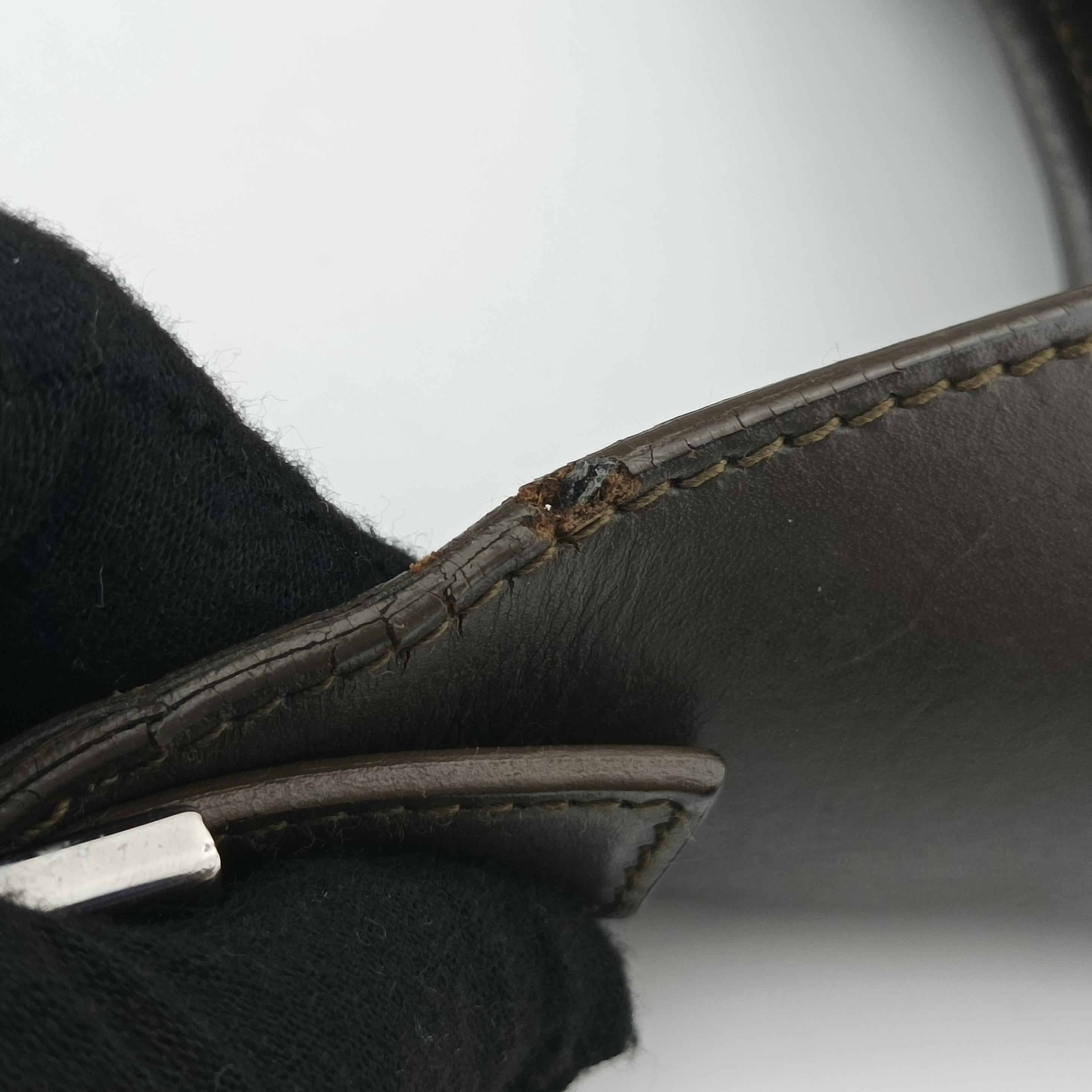 Pre-owned Gucci Jackie Brown Canvas × Leather 001 33 shoulderbag | stylenewstar