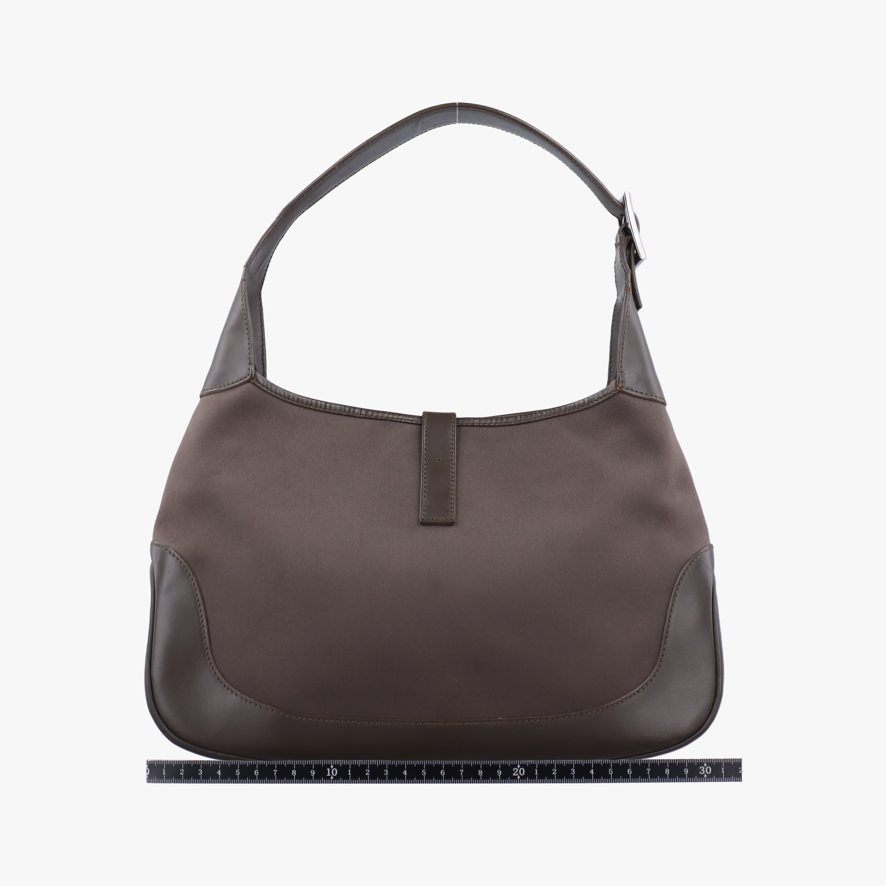 Pre-owned Gucci Jackie Brown Canvas × Leather 001 33 shoulderbag | stylenewstar