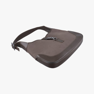 Pre-owned Gucci Jackie Brown Canvas × Leather 001 33 shoulderbag | stylenewstar