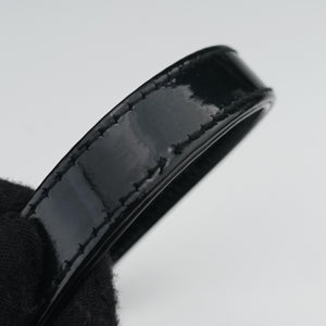 Pre-owned Christian Dior Lady Dior Black Patent  shoulderbag | stylenewstar