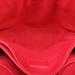 Secondhand Louis Vuitton SAINT MICHEL brown×COQUELICOT Monogram Canvas×calf leather M44031 shoulderbag | stylenewstar