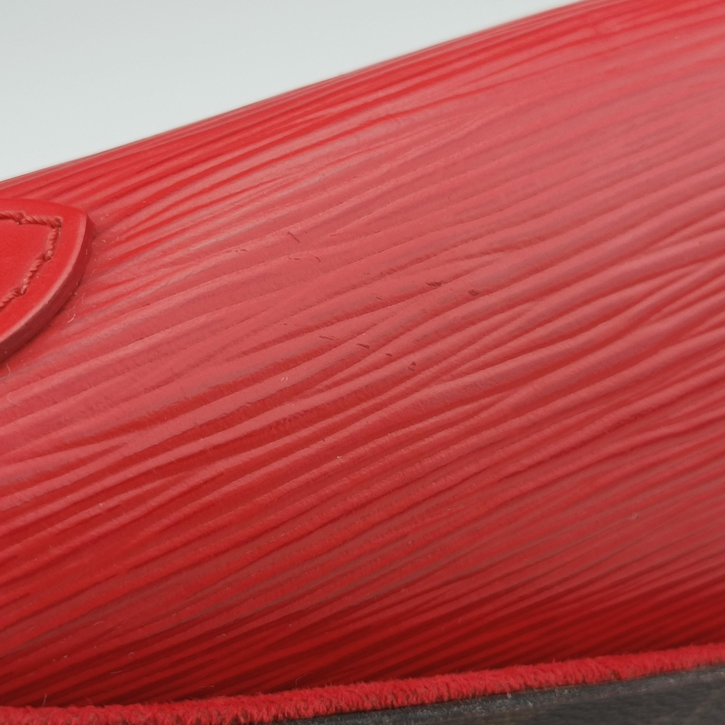 Secondhand Louis Vuitton SAINT MICHEL brown×COQUELICOT Monogram Canvas×calf leather M44031 shoulderbag | stylenewstar