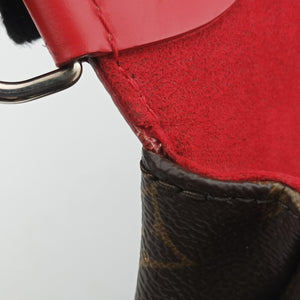 Secondhand Louis Vuitton SAINT MICHEL brown×COQUELICOT Monogram Canvas×calf leather M44031 shoulderbag | stylenewstar