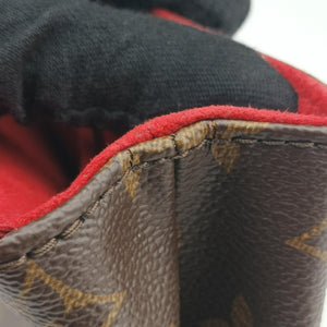 Secondhand Louis Vuitton SAINT MICHEL brown×COQUELICOT Monogram Canvas×calf leather M44031 shoulderbag | stylenewstar