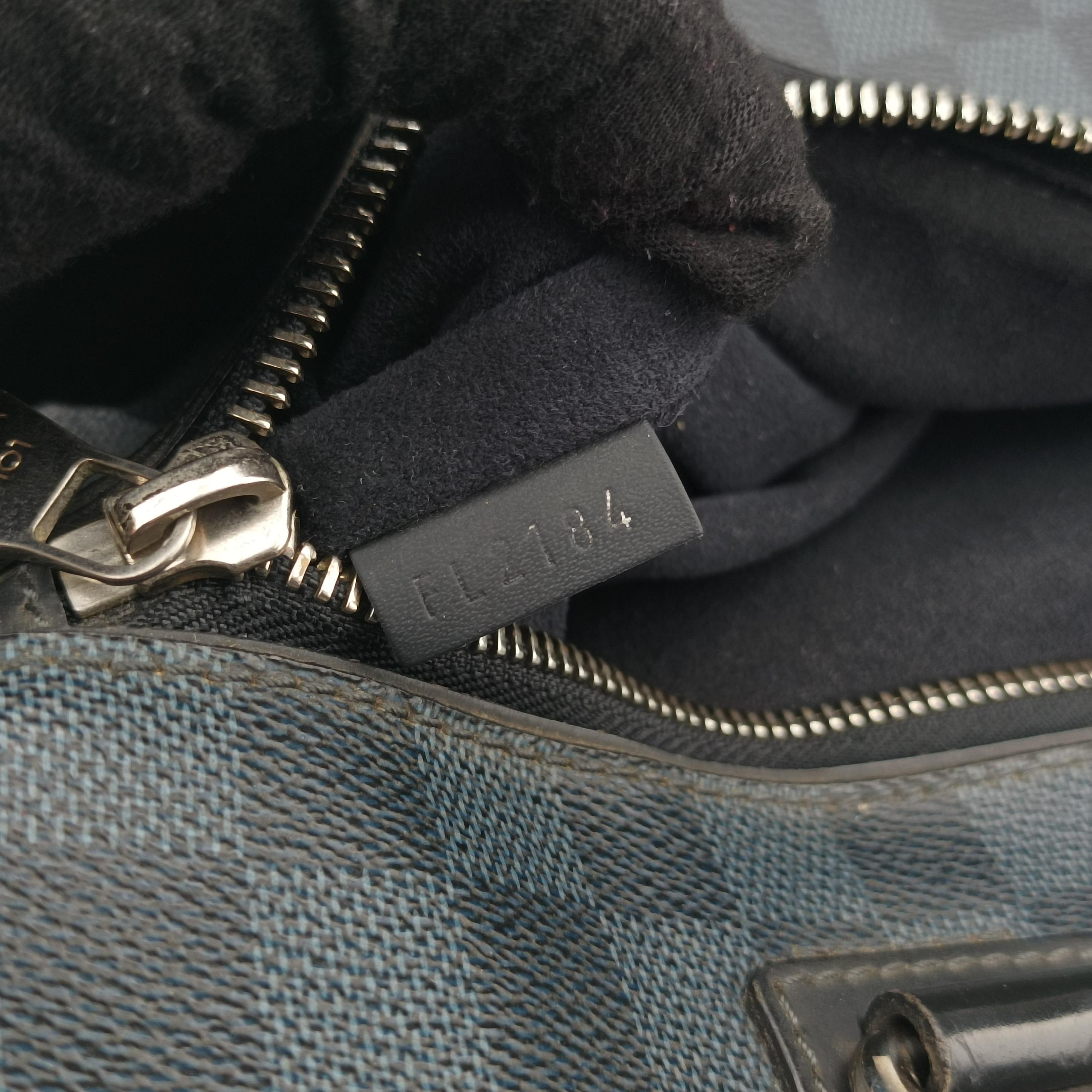 Pre-owned Louis Vuitton Porte-Documents Jour NM Noir Damier Graphite N48260 handbag | stylenewstar