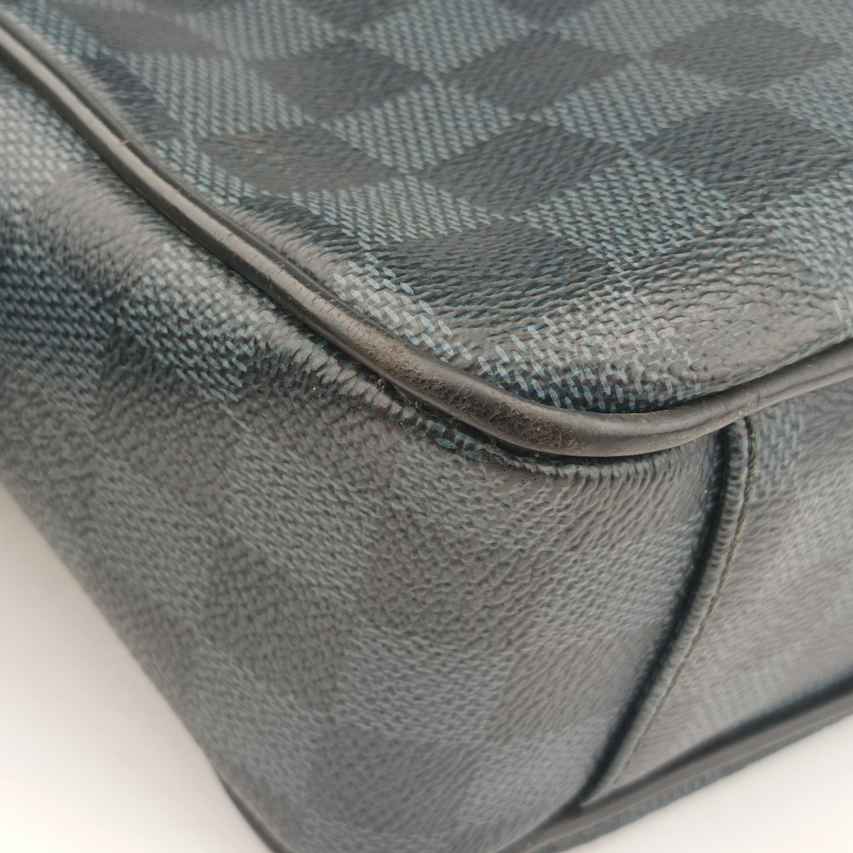 Pre-owned Louis Vuitton Porte-Documents Jour NM Noir Damier Graphite N48260 handbag | stylenewstar
