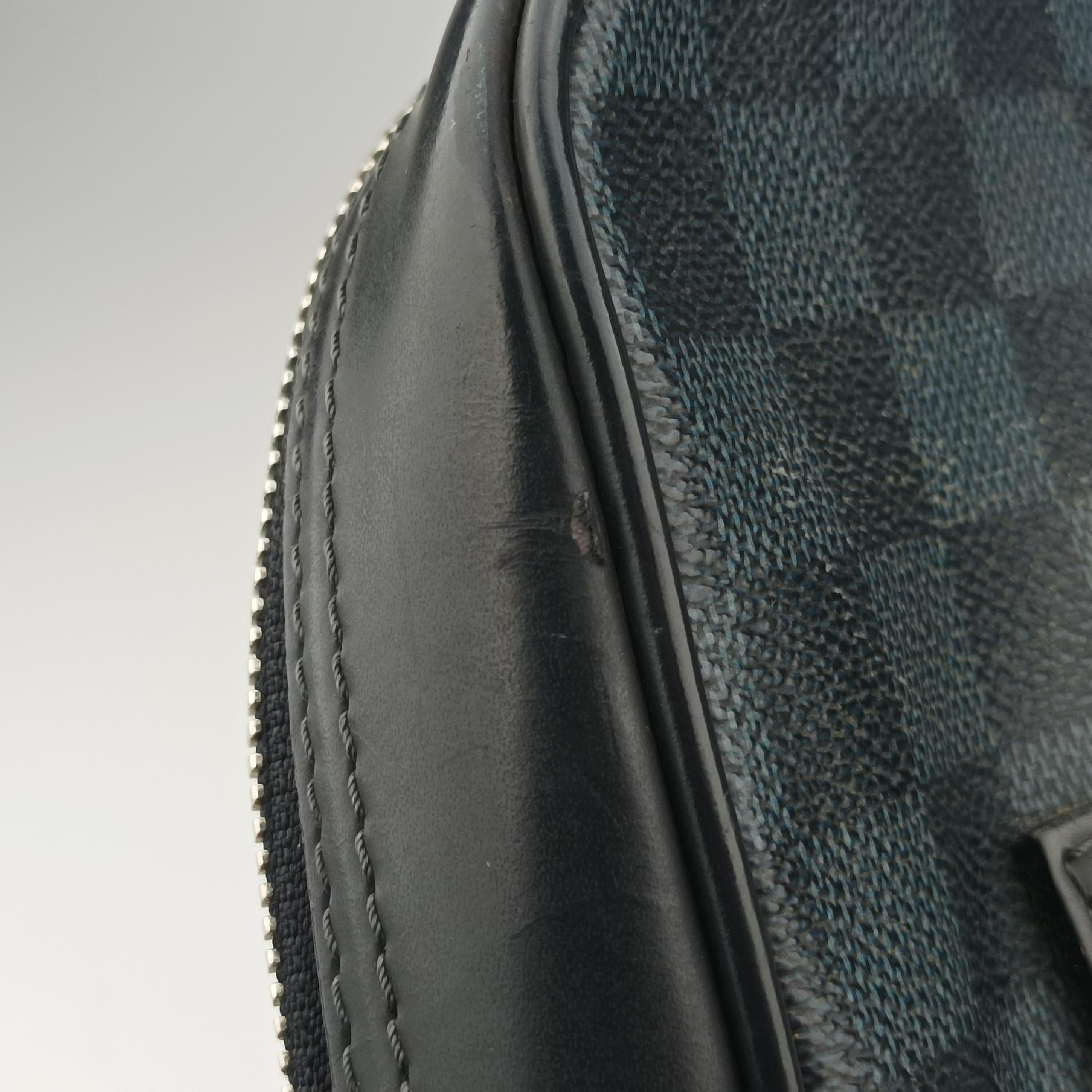 Pre-owned Louis Vuitton Porte-Documents Jour NM Noir Damier Graphite N48260 handbag | stylenewstar