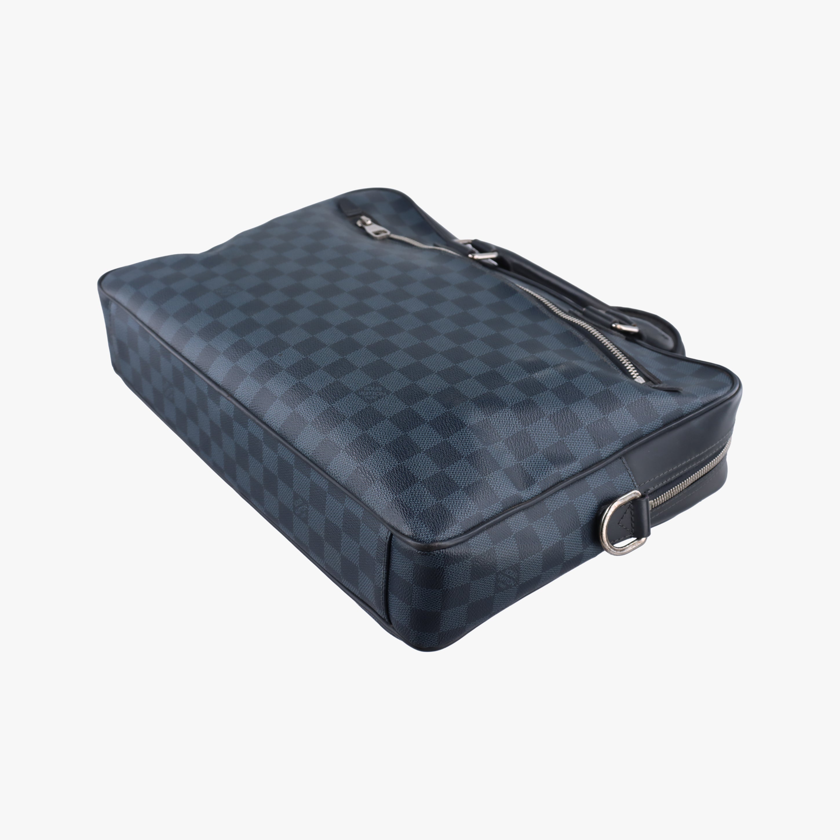 Pre-owned Louis Vuitton Porte-Documents Jour NM Noir Damier Graphite N48260 handbag | stylenewstar