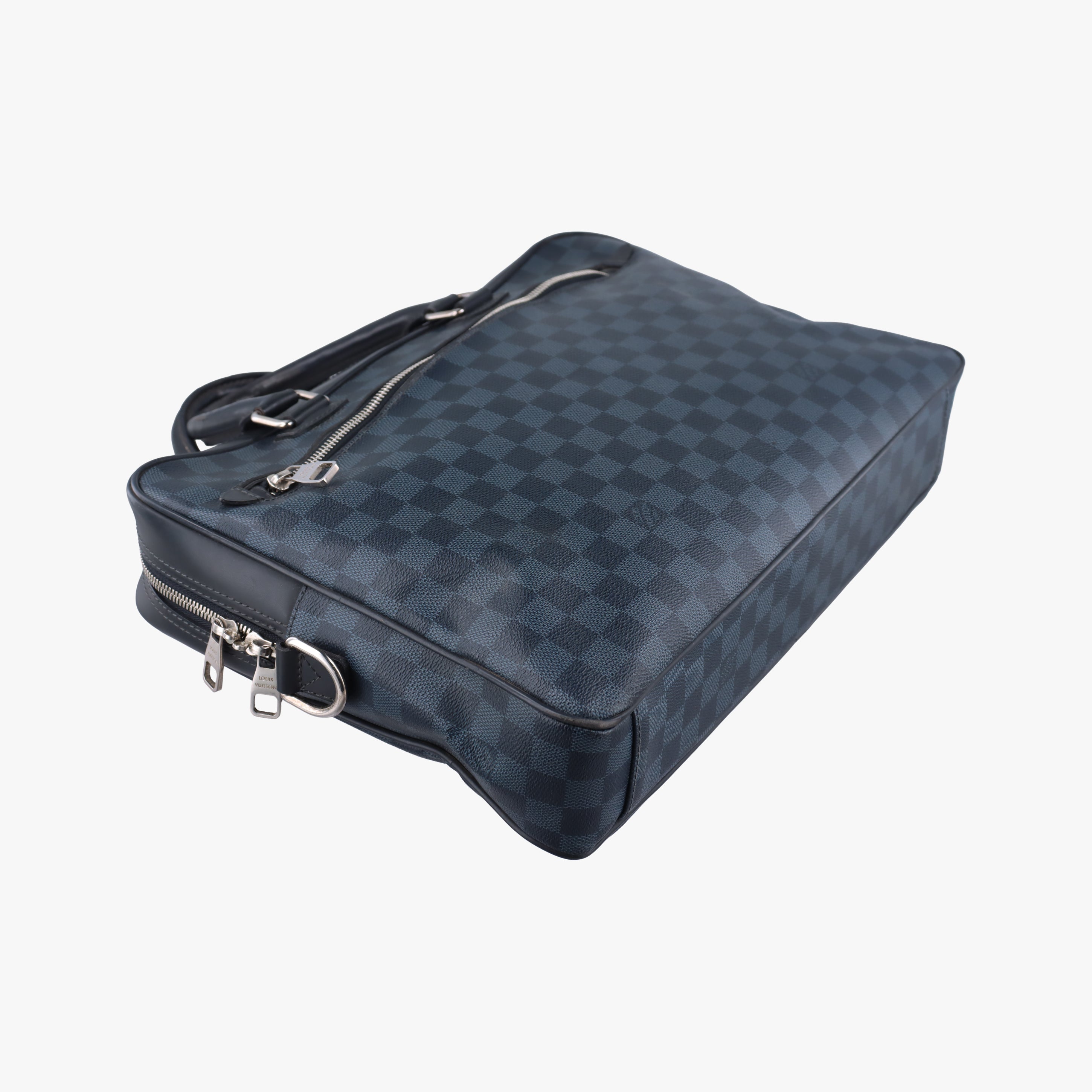 Pre-owned Louis Vuitton Porte-Documents Jour NM Noir Damier Graphite N48260 handbag | stylenewstar