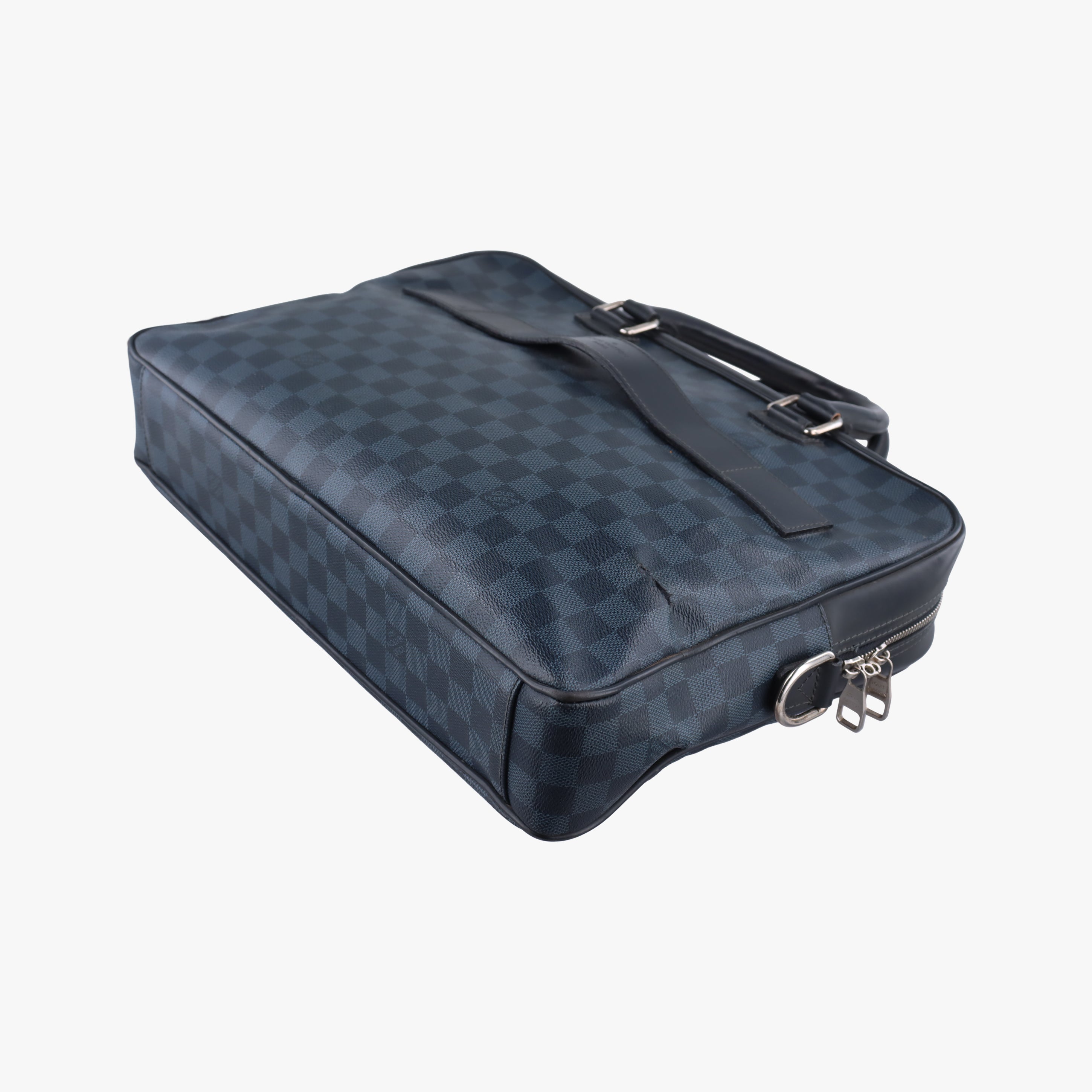 Pre-owned Louis Vuitton Porte-Documents Jour NM Noir Damier Graphite N48260 handbag | stylenewstar