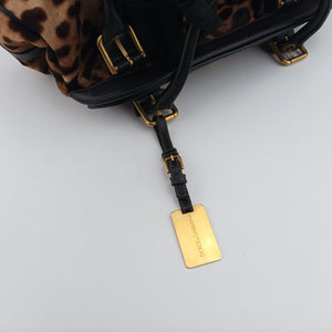 Pre-owned Dolce & Gabbana Leopard print Multicolour ponyhair  handbag | stylenewstar