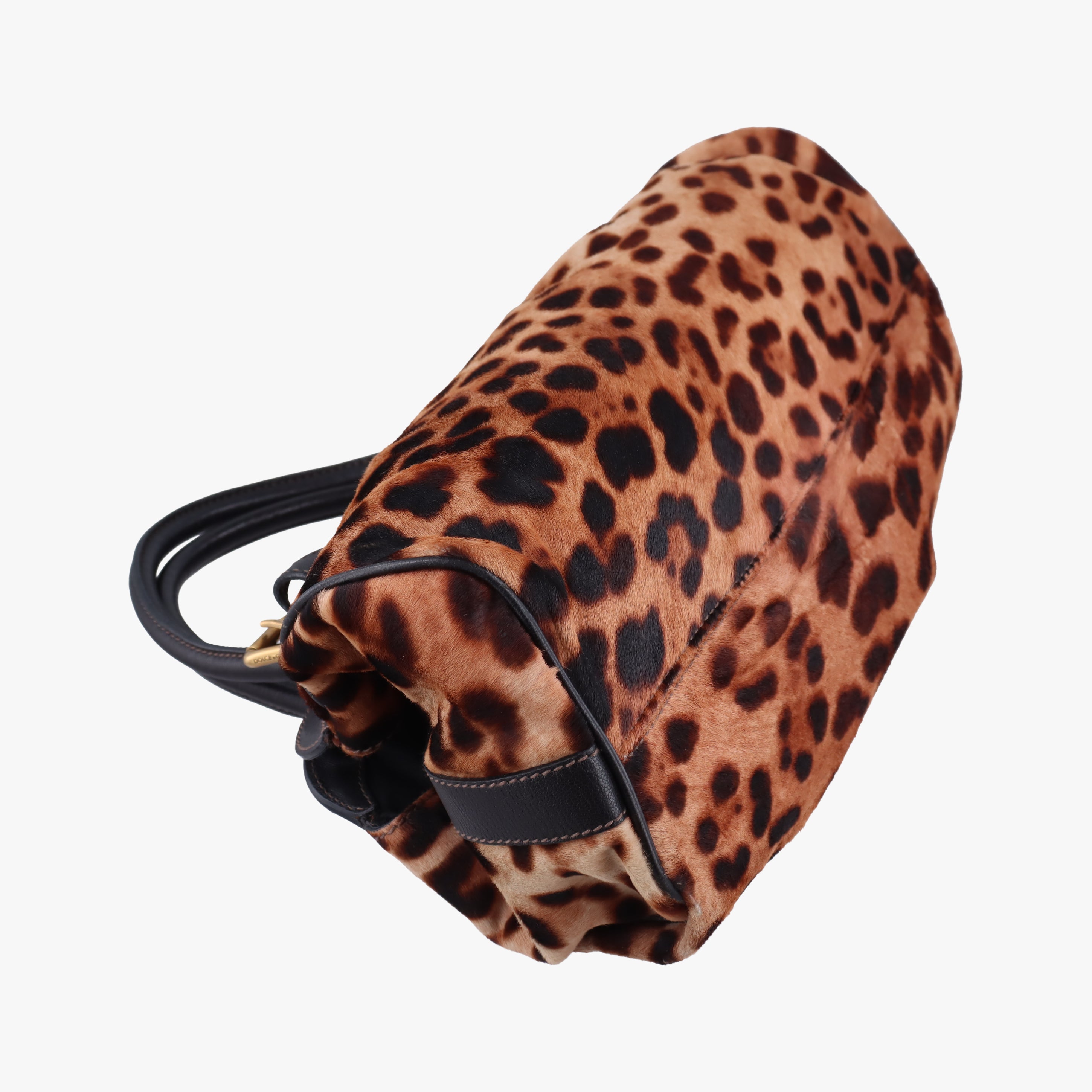 Pre-owned Dolce & Gabbana Leopard print Multicolour ponyhair  handbag | stylenewstar