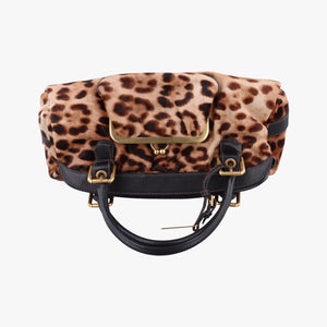 Pre-owned Dolce & Gabbana Leopard print Multicolour ponyhair  handbag | stylenewstar