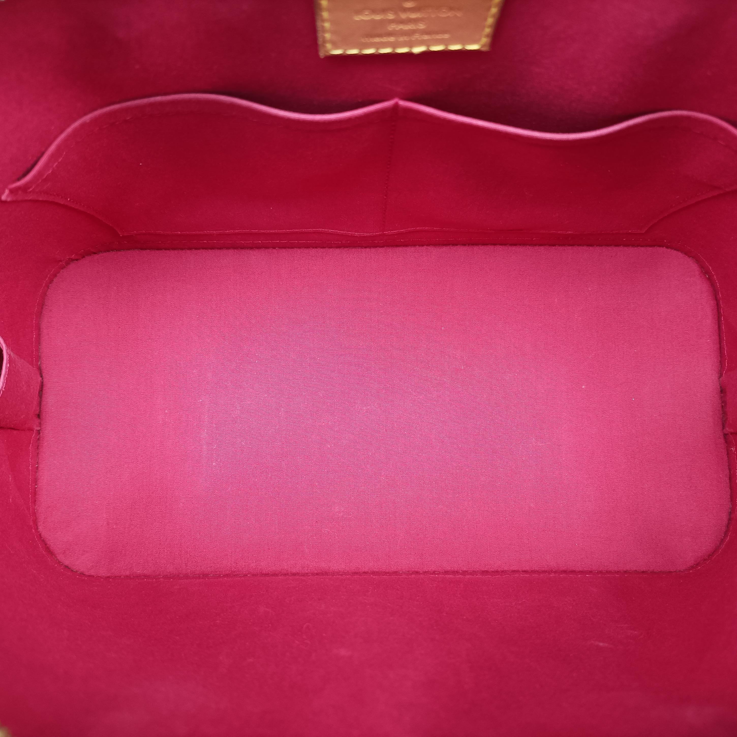 Pre-owned Louis Vuitton Alma PM pomme d'amour Vernis M90096 handbag | stylenewstar