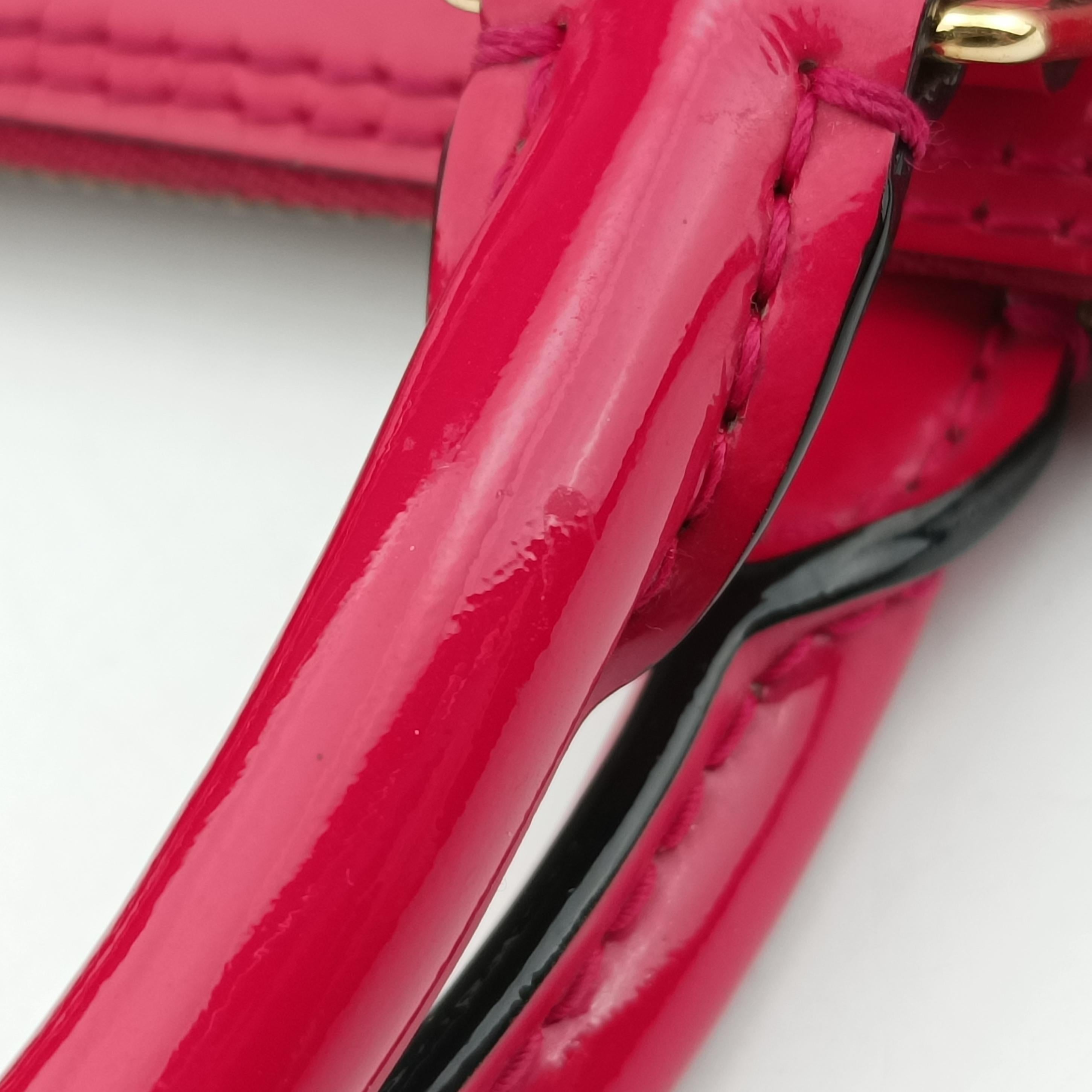 Pre-owned Louis Vuitton Alma PM pomme d'amour Vernis M90096 handbag | stylenewstar