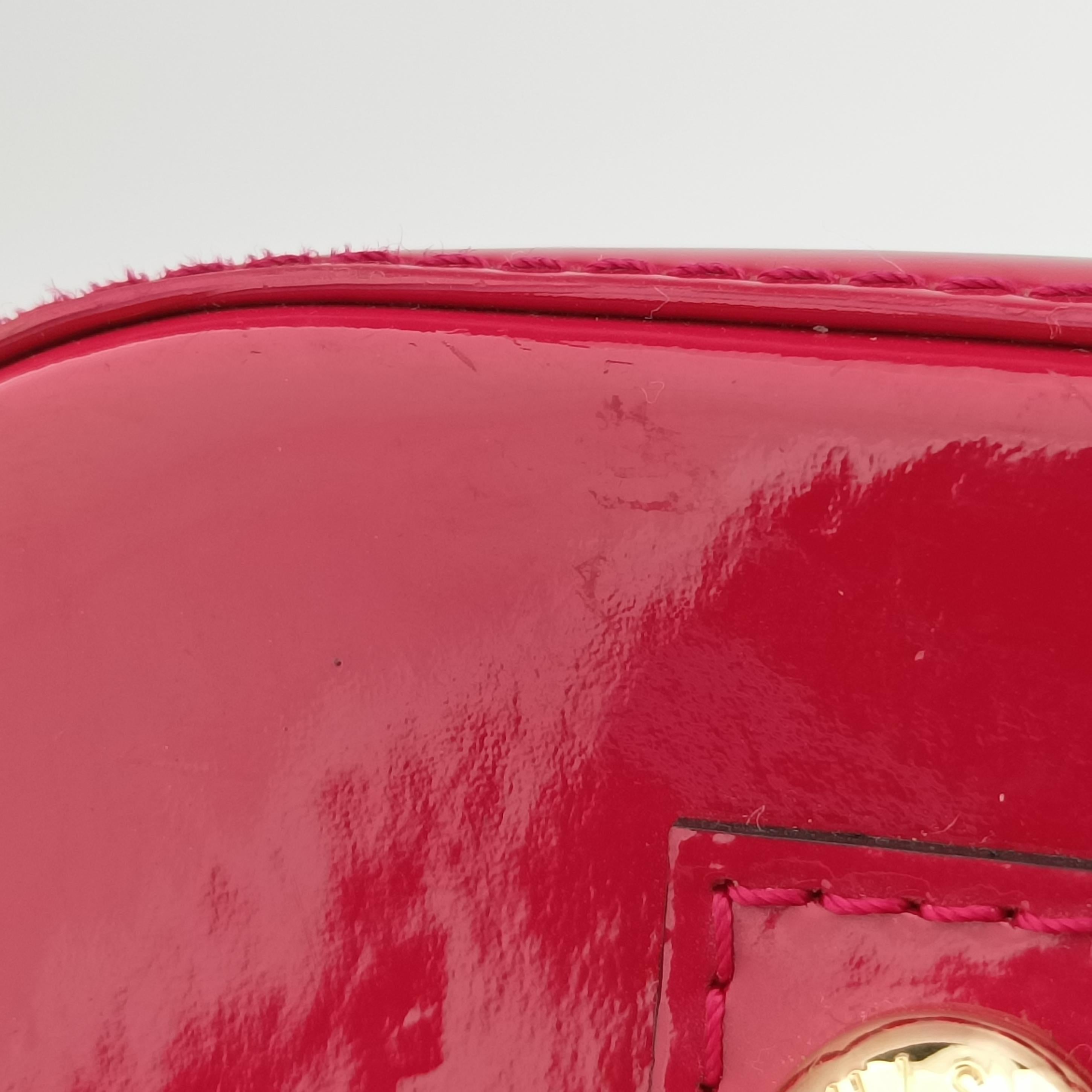 Pre-owned Louis Vuitton Alma PM pomme d'amour Vernis M90096 handbag | stylenewstar