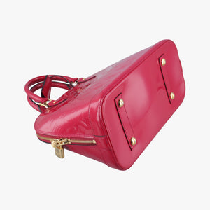 Pre-owned Louis Vuitton Alma PM pomme d'amour Vernis M90096 handbag | stylenewstar