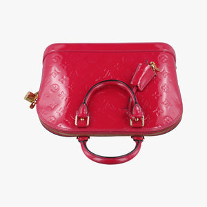 Pre-owned Louis Vuitton Alma PM pomme d'amour Vernis M90096 handbag | stylenewstar