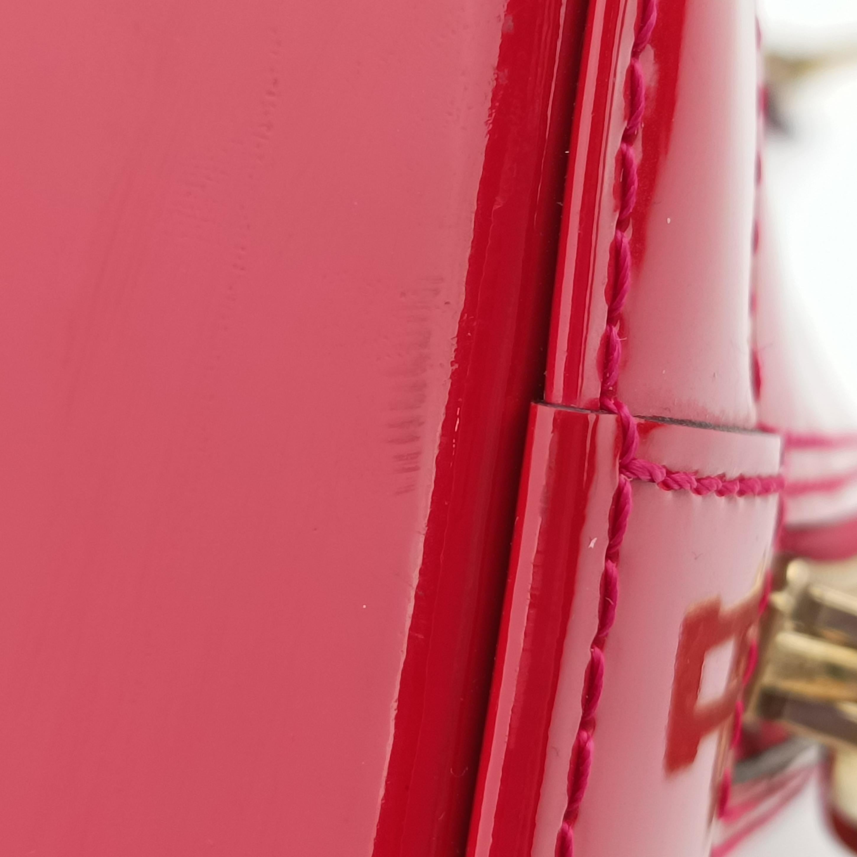 Vintage Louis Vuitton Alma PM pomme d'amour Vernis M90096 handbag | stylenewstar