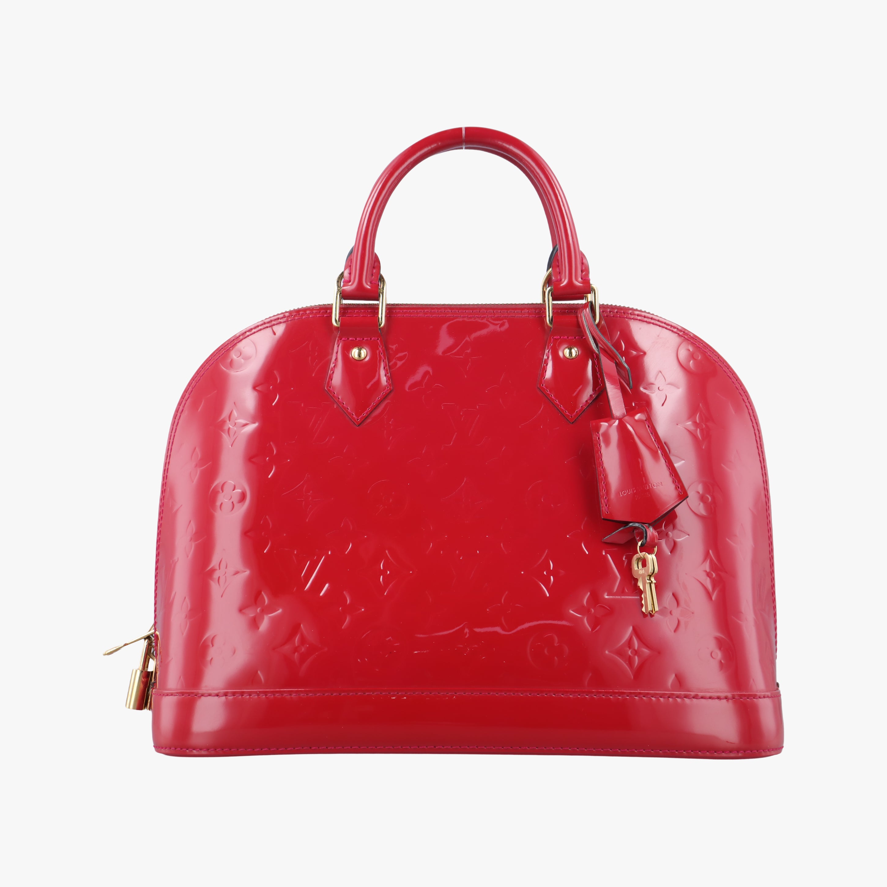 Vintage Louis Vuitton Alma PM pomme d'amour Vernis M90096 handbag | stylenewstar