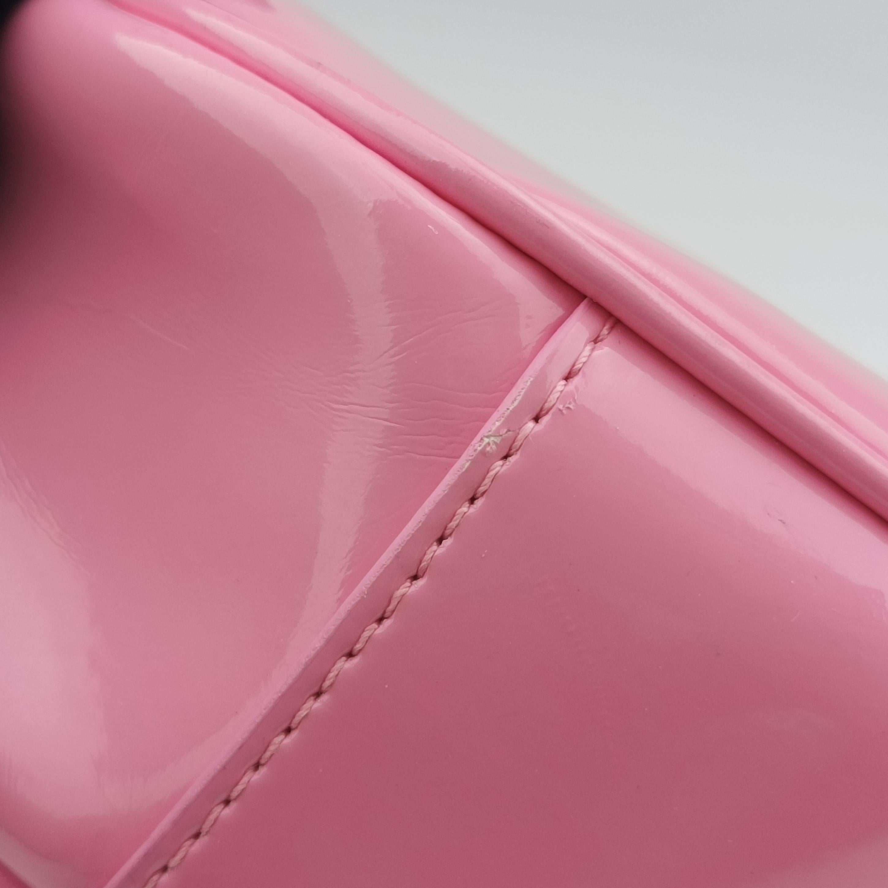 Secondhand Balenciaga Le Cagole Pink Patent  shoulderbag | stylenewstar