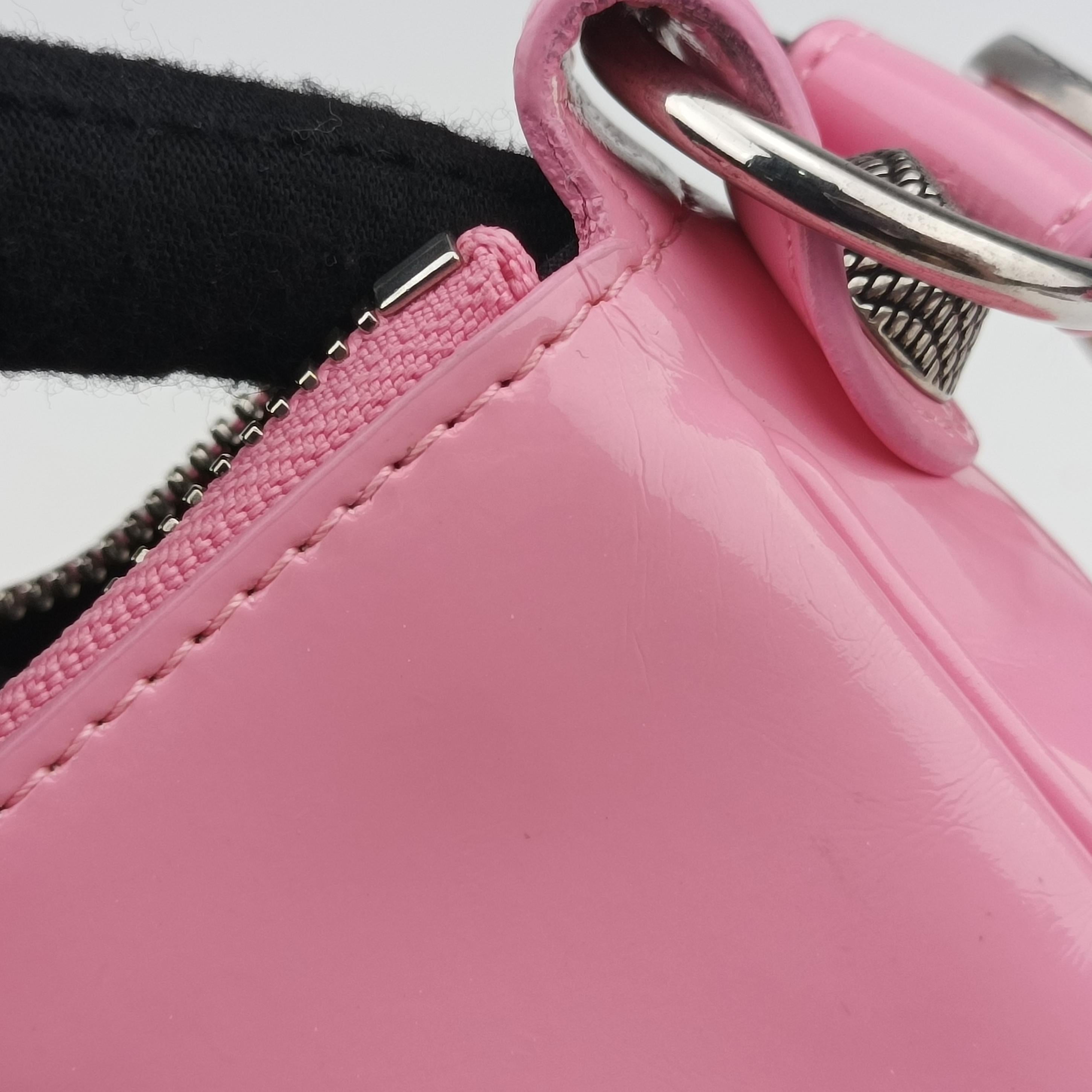 Secondhand Balenciaga Le Cagole Pink Patent  shoulderbag | stylenewstar