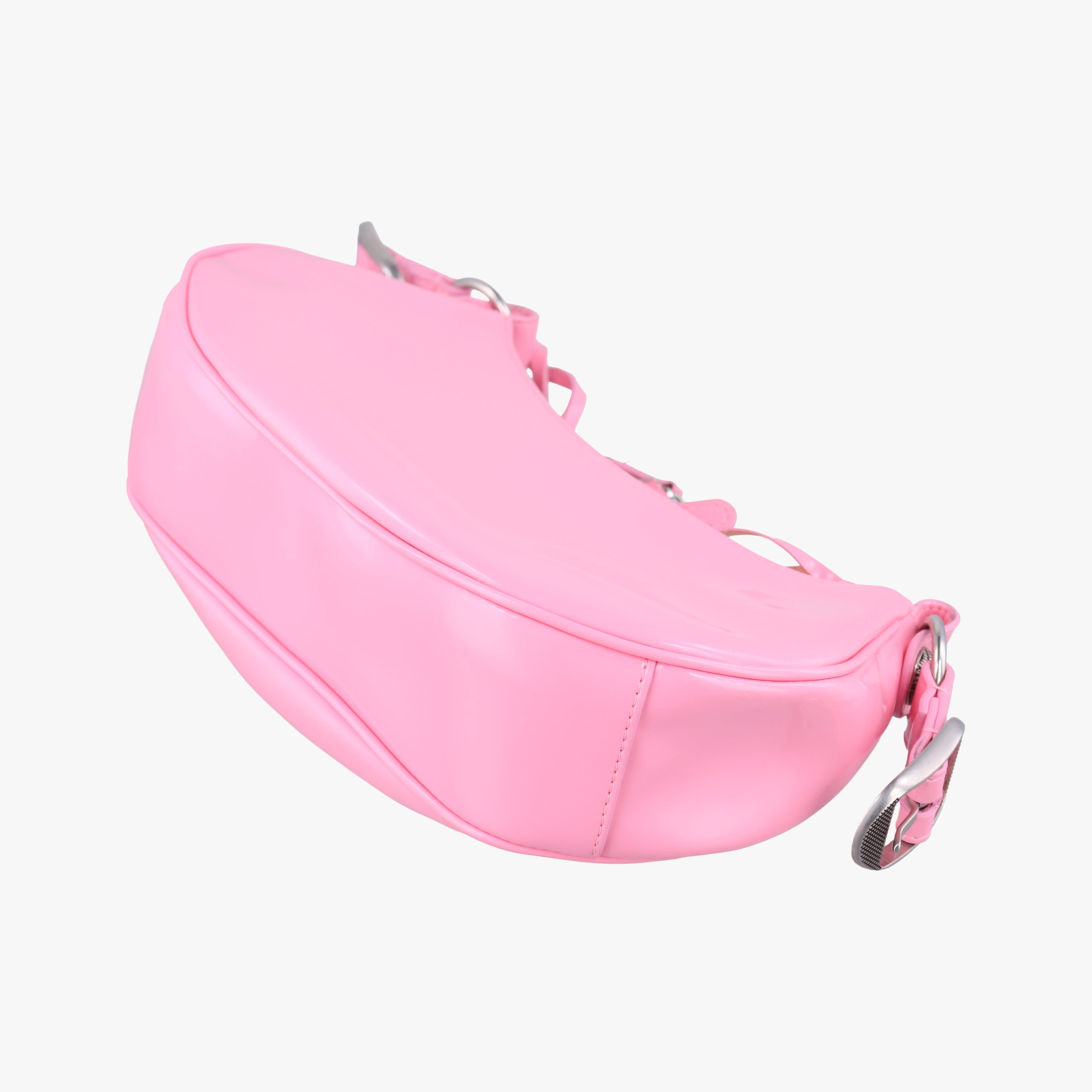 Secondhand Balenciaga Le Cagole Pink Patent  shoulderbag | stylenewstar