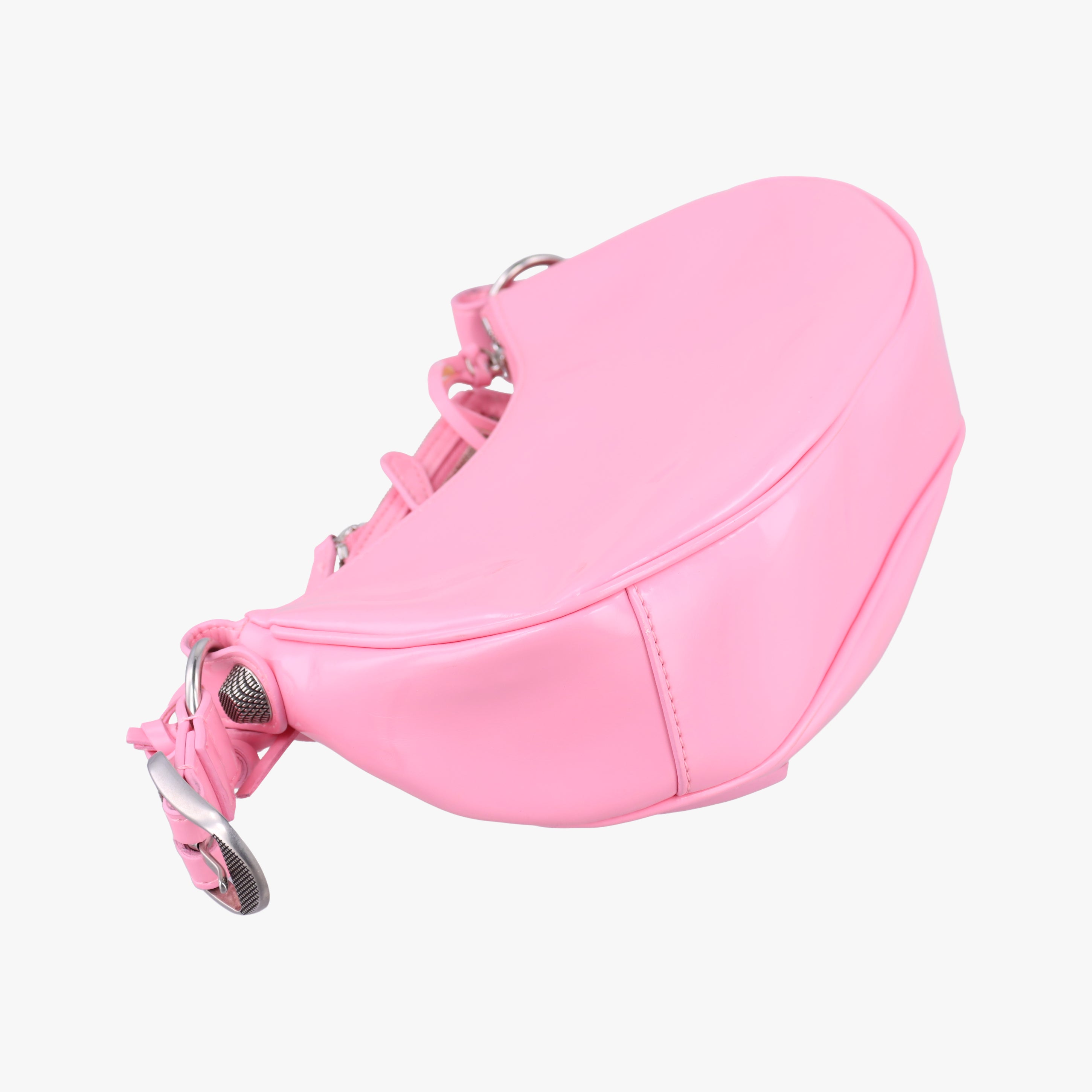 Secondhand Balenciaga Le Cagole Pink Patent  shoulderbag | stylenewstar
