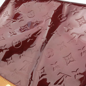 Pre-owned Louis Vuitton Bréa MM Amarante Vernis M91619 handbag | stylenewstar