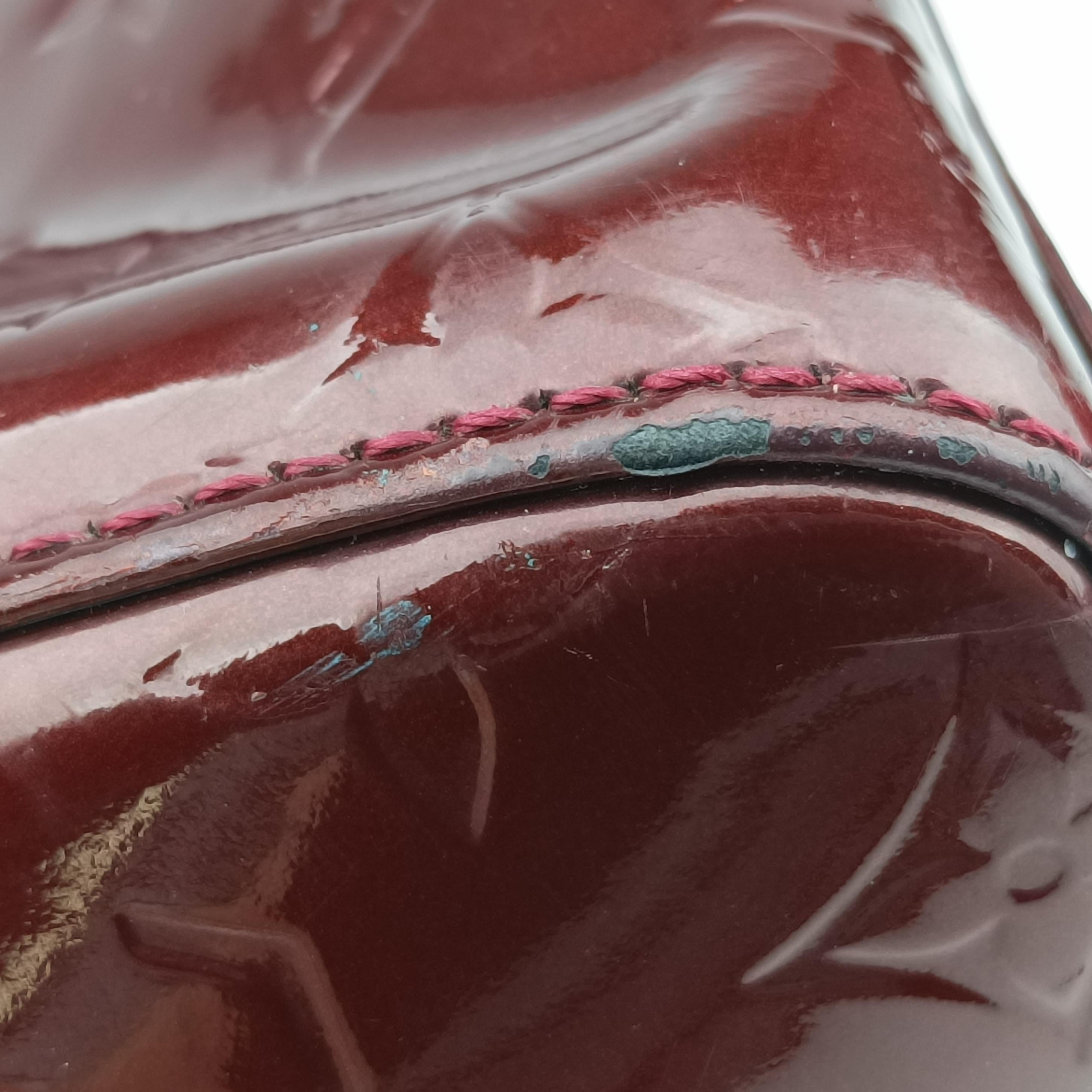 Pre-owned Louis Vuitton Bréa MM Amarante Vernis M91619 handbag | stylenewstar