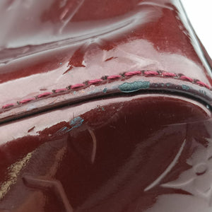 Pre-owned Louis Vuitton Bréa MM Amarante Vernis M91619 handbag | stylenewstar