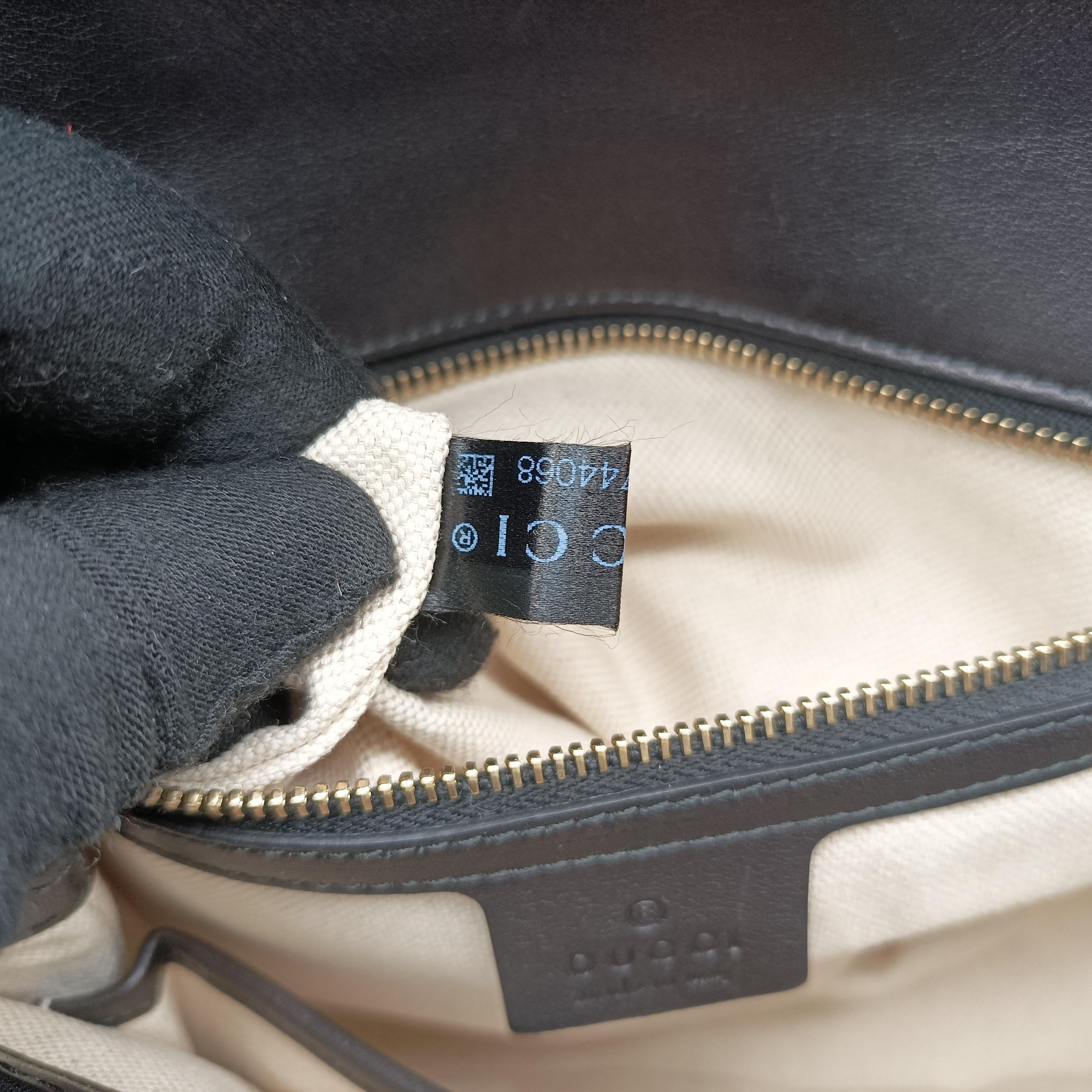 Vintage Gucci New Bamboo Black×Multicolour ponyhair×Leather 240242 shoulderbag | stylenewstar