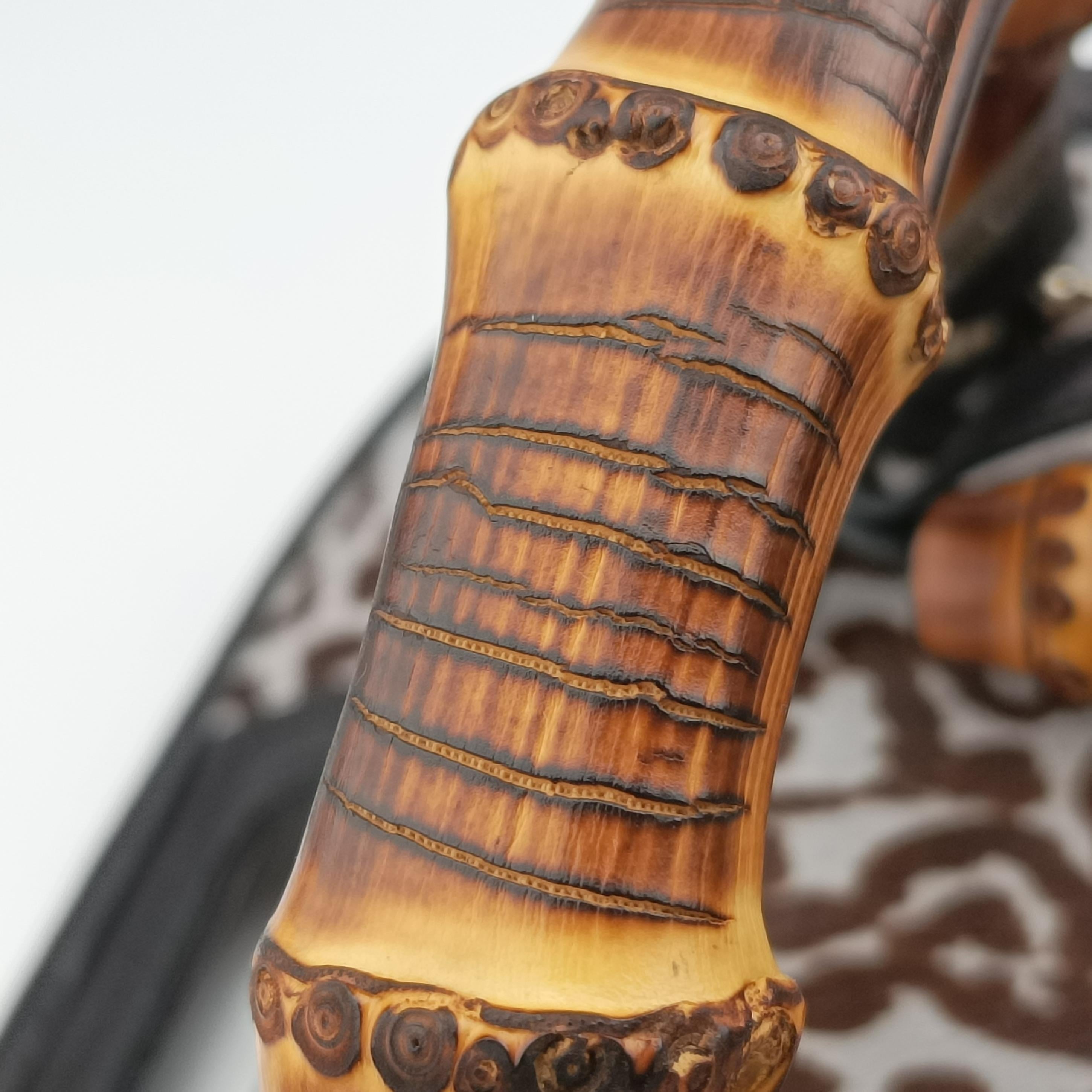 Vintage Gucci New Bamboo Black×Multicolour ponyhair×Leather 240242 shoulderbag | stylenewstar