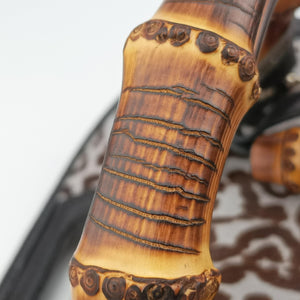 Vintage Gucci New Bamboo Black×Multicolour ponyhair×Leather 240242 shoulderbag | stylenewstar