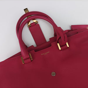 Pre-owned Yves Saint Laurent Y Ligne Petit Cabas Rose Leather 311210 shoulderbag | stylenewstar