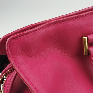 Pre-owned Yves Saint Laurent Y Ligne Petit Cabas Rose Leather 311210 shoulderbag | stylenewstar