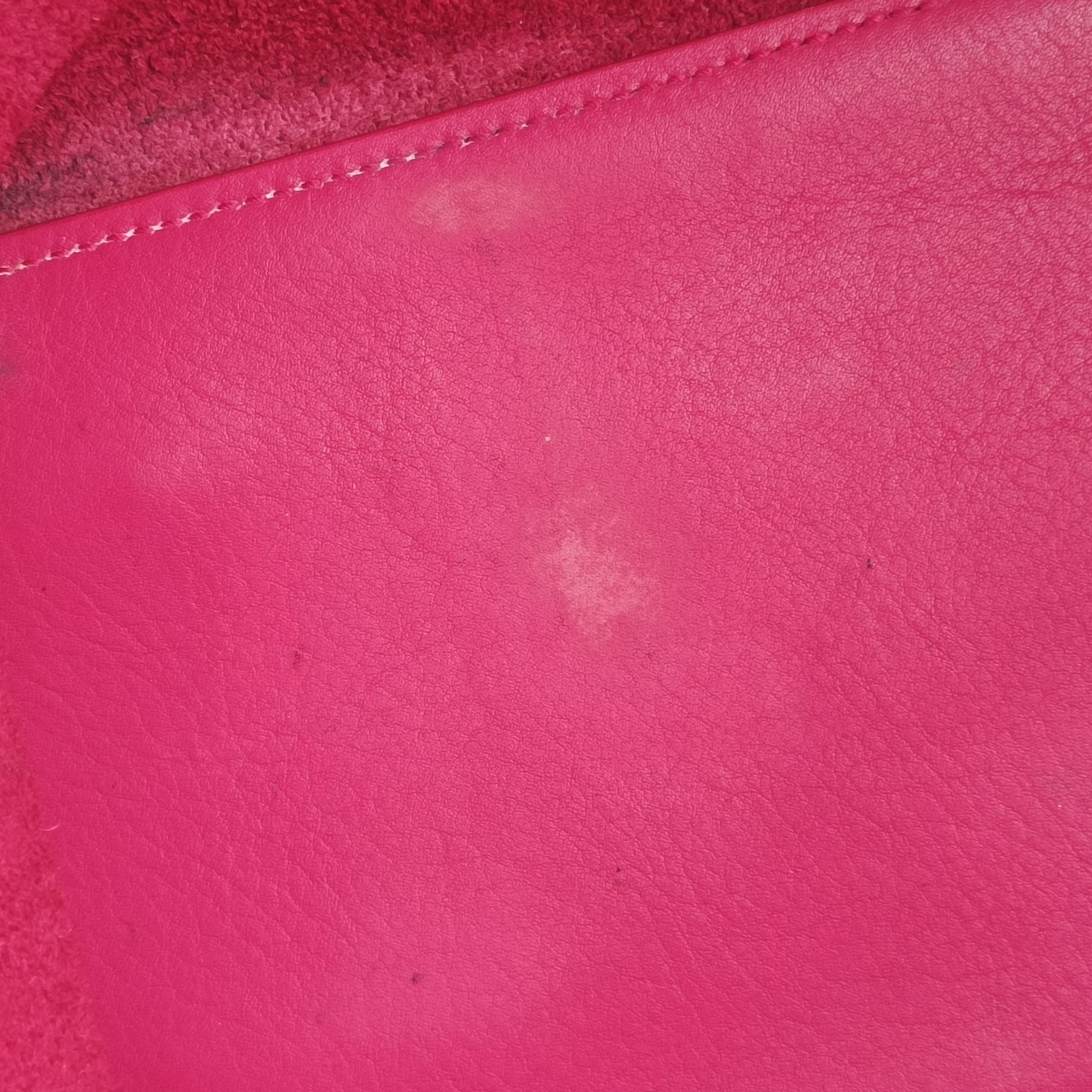 Pre-owned Yves Saint Laurent Y Ligne Petit Cabas Rose Leather 311210 shoulderbag | stylenewstar