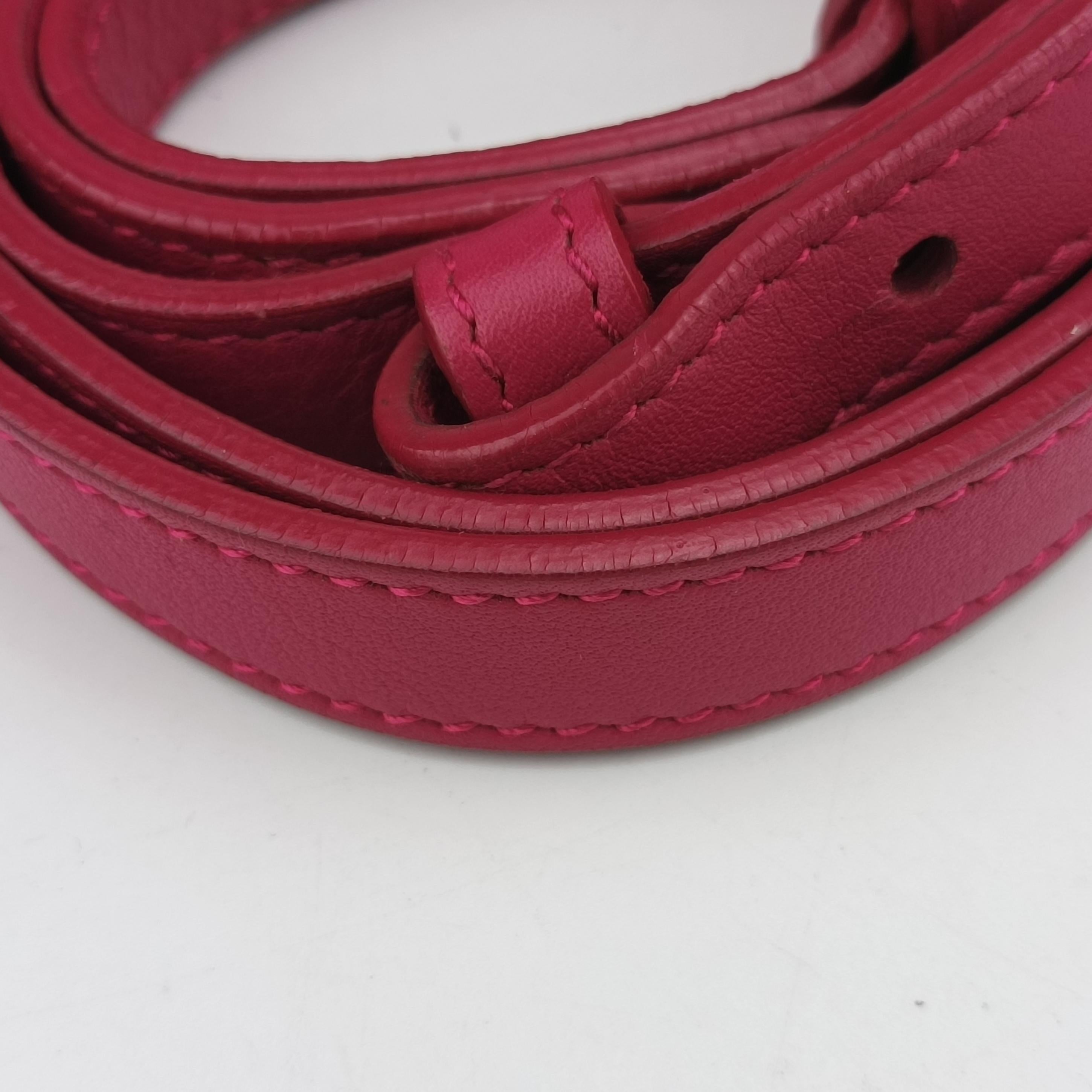 Pre-owned Yves Saint Laurent Y Ligne Petit Cabas Rose Leather 311210 shoulderbag | stylenewstar