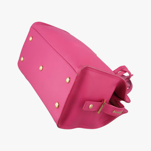 Pre-owned Yves Saint Laurent Y Ligne Petit Cabas Rose Leather 311210 shoulderbag | stylenewstar