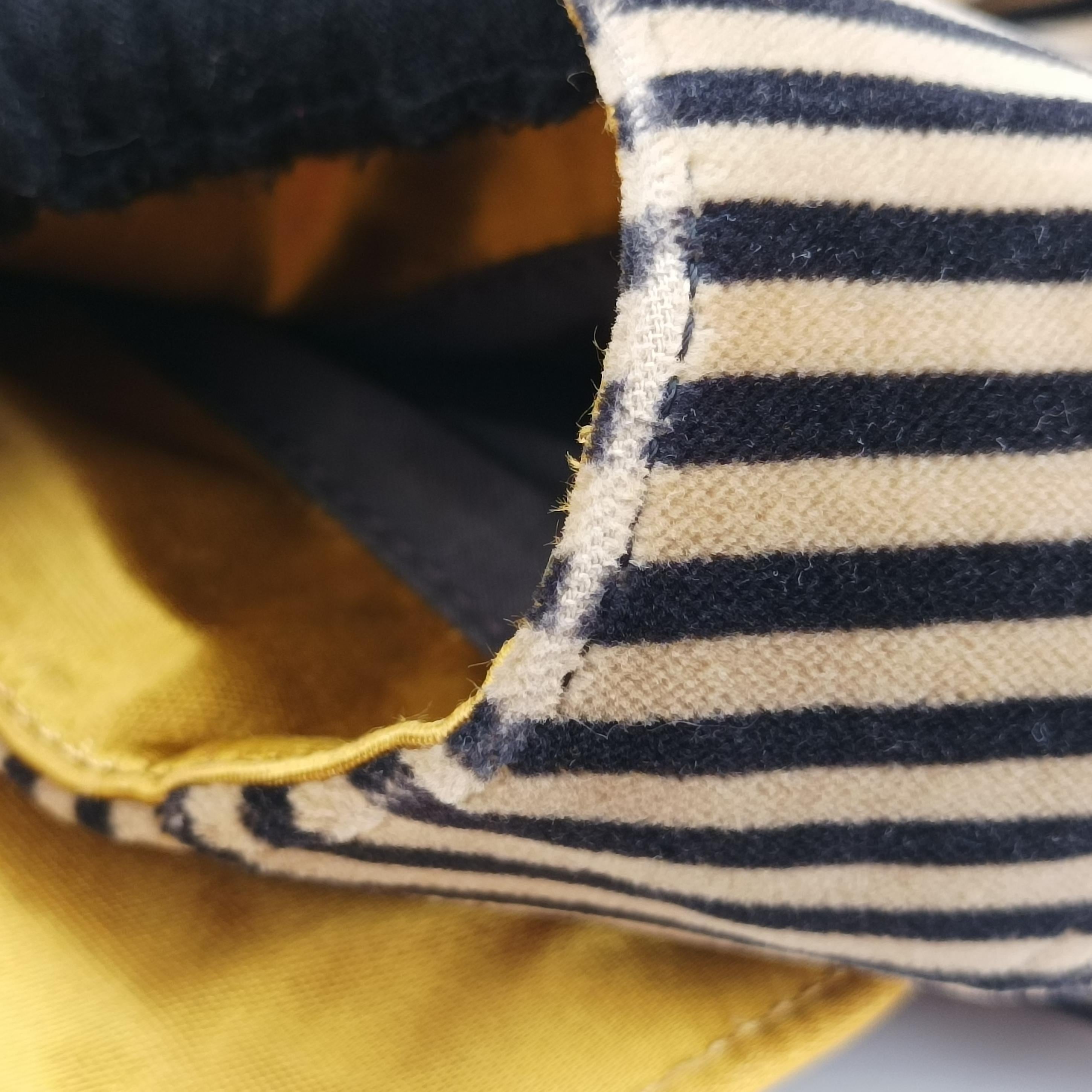 Pre-owned Fendi Stripe Calfhair and Velvet Multicolour Velvet × Fur 8BN165 handbag | stylenewstar